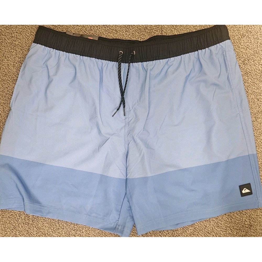 Quicksilver Mens Board Shorts Blue XXL Volley Swim‎ Wear UV Protection Stretch